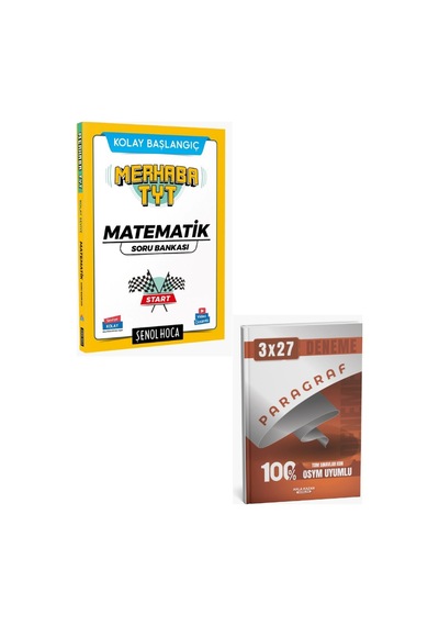 2027 Şenol Hoca 2027 Merhaba Tyt Matematik Soru Bankası+ Anla Kazan Paragraf