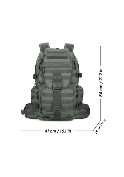 Protector Plus 50l Su Geçirmez Outdoor Sırt Çantası Sportif Gri Çok Renkli