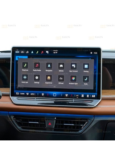 Volkswagen Tiguan Uyumlu 12,9" Navigasyon 9h Mat Görünüm Nano Ekran Koruyucu 2024-2026