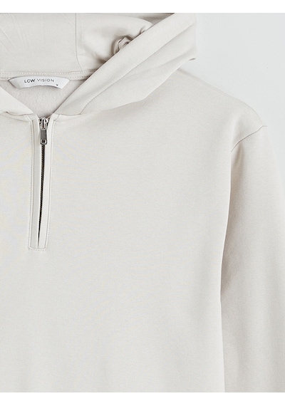 Lcw Vision Bej Uzun Kollu Erkek Hoodie