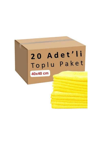 Toplu Paket 20-adet Mikrofiber Bez Seti Sarı Renk, 40x40 Cm 160 Gsm Emici Tüylenmez Çabuk Kurur Mikrofiber Temizlik Kuruluma Bezi, Dayanıklı Çok Amaçlı Kullanım Mikro Fiber Havlu Belirtilmemiş Toplu Paket 20-adet Mikrofiber Bez Seti Sarı Renk, 40x40 Cm 160 Gsm Emici Tüylenmez Çabuk Kurur Mikrofiber Temizlik Kuruluma Bezi, Dayanıklı Çok Amaçlı Kullanım Mikro Fiber Havlu Belirtilmemiş