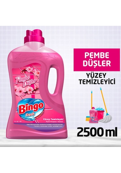 Bingo Fresh Yüzey Temizleyici Pembe Düşler 2500 ML