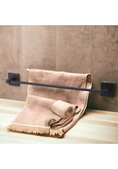 Uzun Metal Havluluk Yapışkanlı Montaj Banyo Aksesuarı Diğer