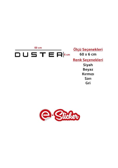 Dacia Duster Kaput Oto Sticker Araba Sticker (358007330)