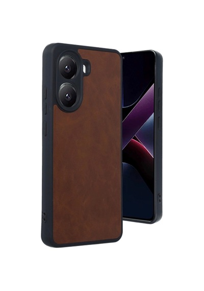 Poco X7 Pro Kılıf Aras Deri Kapak - Taba İtdark43291