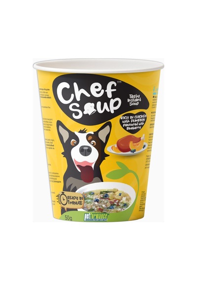 Chef Soup Tavuk Yaban Mersini ve Balkabaklı Hazır Köpek Çorbası 50 G