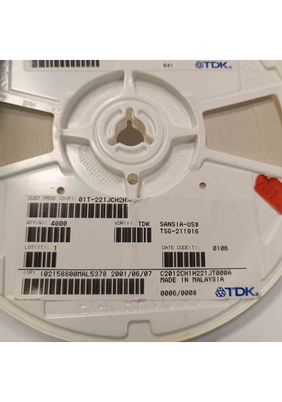 C2012ch1h221jt000a 220pf 50v 805 Tdk Smd Seramik Kondansatör 1000 Adet