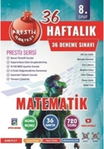 8. Sınıf Haftalık Matematik 36 Deneme