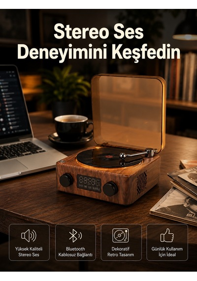 3-ü-1 Arada Bluetooth Hoparlör Işıklı Saat Ve Gece Lambası Yeni Nesil - Lisinya