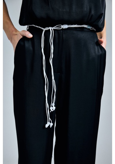 Sateen Colin Pantolon - Siyah-137341