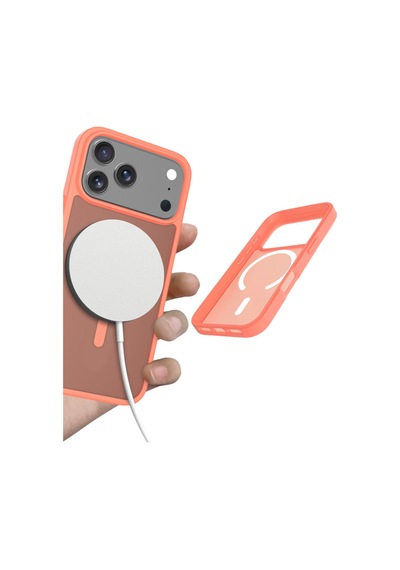 Joko Apple Uyumlu iPhone 17 Pro Jota Magsafe Kapak - Turuncu Turuncu