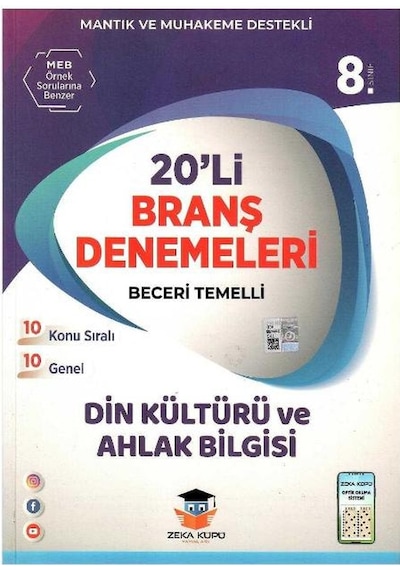 Zeka Küpü Yayınları 8.sınıf Lgs Din Kültürü Ve Ahlak Bilgisi 20' Li Branş Denemeleri