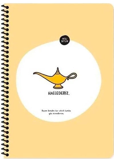 Keskin Color 80 Yp. Kareli Stickerli Dinlenmek Istiyorum Defter 500539-99 Sarı