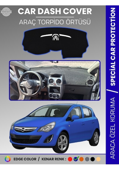 Opel Corsa D 2006-2014 Torpido Örtüsü Ön Göğüs Halı Torpido Koruma Birebir Uyum Kaymaz Özel Kesim - 876 Stiloto