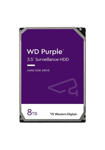 Wd 8 Tb Wd85purz 3.5 Purple Sata3 5640rpm 256mb 7/24 Güvenlik Harddiski