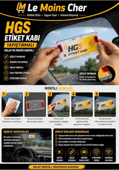 Ford Mustang Mach-e Hgs Etiket Kabı Yapıştırmalı Hgs Kılıfı Koruyucu Tutucu Aparat