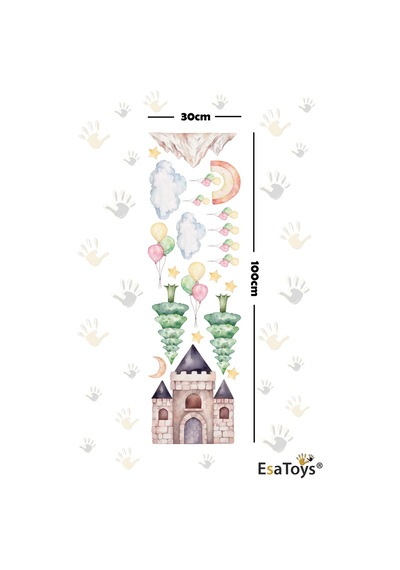 Şato Temalı Çocuk Odası Sticker Seti