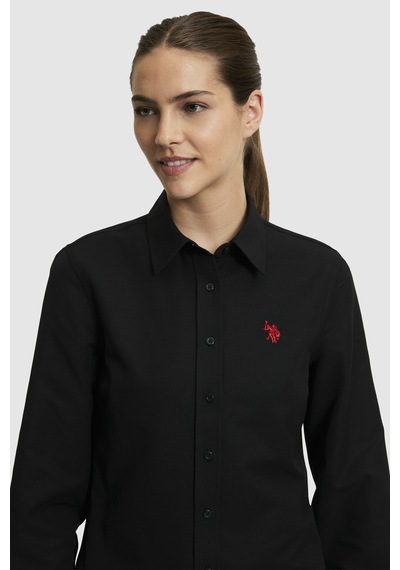 U.s. Polo Assn. Kadın Siyah Gömlek Basic 50324791-vr046