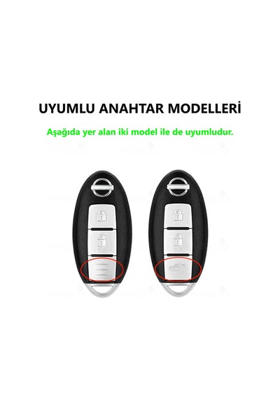 Nissan Juke Qashqai X-trail Micra Pulsar Note Tiida Altima Parlak Tpu Anahtar Kılıfı Rose
