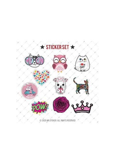 Bdls33 Küçük Boy 10lu Sticker Seti