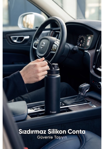 Fressi Velmor Termos Paslanmaz Çelik 700 Ml Siyah Termos Fr-t748