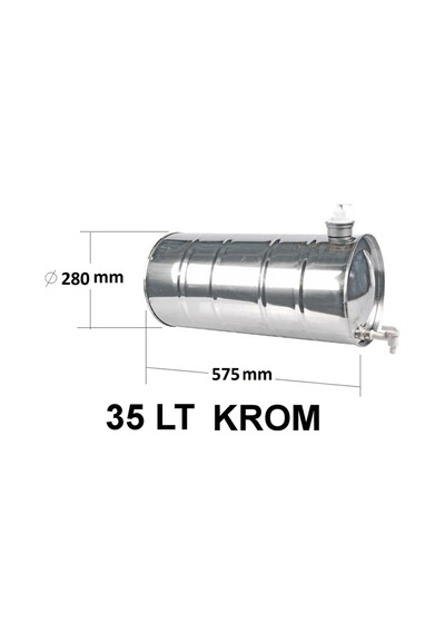 Ahmet Otomotiv 35Lt Krom Su Tankı Deposu Dorse-Karavan-Römork 35L