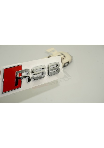 Audi Rs8 Bagaj Krom Abs 3M 3D Yazı Logo Amblem Ürün