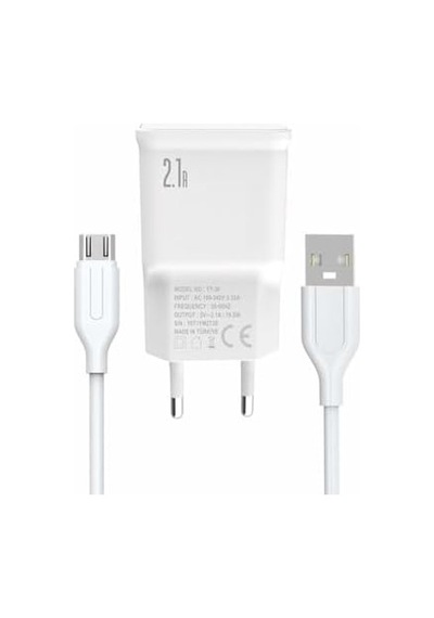 Yetty 2 İn 1 Şarj Cihazı +1m Micro Usb Kablo Beyaz Yt-30m Micro Türkiye De Üretilmiştir