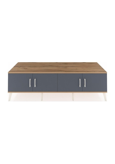 Kronos Tv Ünitesi 2 Raflı 4 Kapaklı 176x59x51 Çam-antrasit/aytaşı Antrasıt/aytası Kronos Tv Ünitesi 2 Raflı 4 Kapaklı 176x59x51 Çam-antrasit/aytaşı Antrasıt/aytası