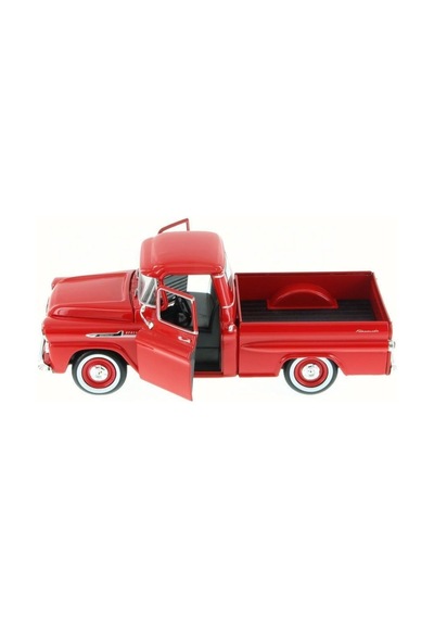 Motormax 1:24 W/b American Classics 1958 Chevrolet Apache Fleet Side Pickup Diecast Kırmızı