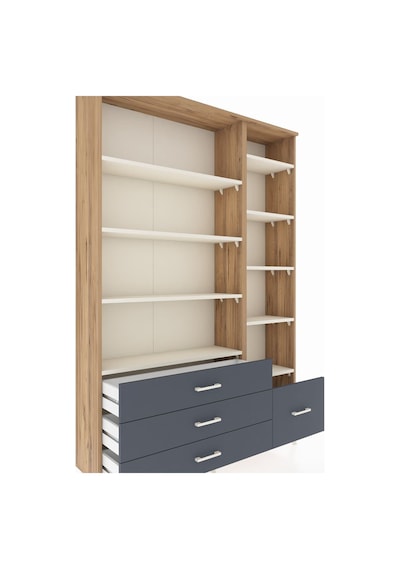 Arges Dolap 9 Raflı 4 Çekmeceli 132x30x195 Çam-aytaşı/antrasit Aytası/antrasıt Arges Dolap 9 Raflı 4 Çekmeceli 132x30x195 Çam-aytaşı/antrasit Aytası/antrasıt