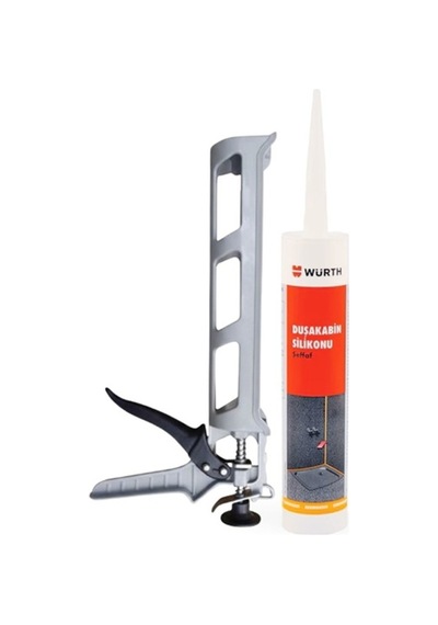 Duşakabin Silikonu Şeffaf Su Geçirmez Ve Sızdırmaz 310 Ml + Silikon Tabancası