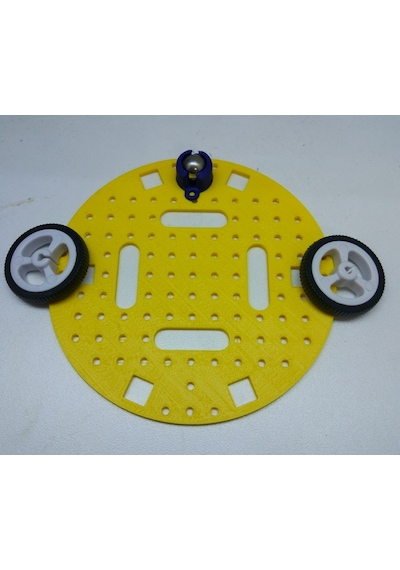 İkizbot Arduino Robot Şasi Seti 2 Teker 1 Sarhoş Teker
