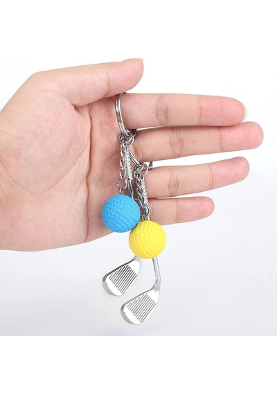 Nm Store Gerçekçi Golf Tasarımlı Şık Anahtarlık Kolye Çanta Süsü Golf Keychain
