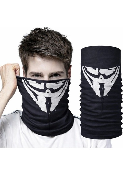 Vendetta Maskesi Desenli Baf Bandana - Çok Amaçlı Yüz Boyunluk Bandana 4 No