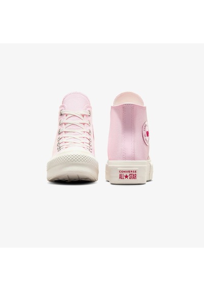 Converse Chuck Taylor All Star Lift Hearts Unisex Pembe Platform Sneaker