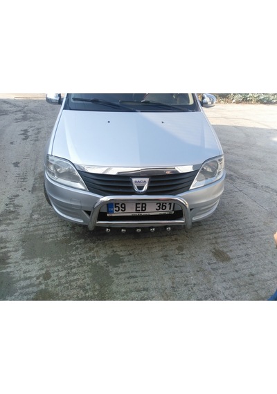 Dacia Logan Mcv 2008-2012 - Ön Koruma Bull Bar - Ara Borulu Karter Korumalı- Bream A