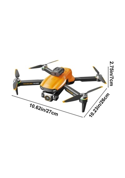 Çift Kamera Ve Bataryalı Drone Ekranlı Uzaktan Kumanda App Destekli Quadcopter Tek Tuş İniş Kalkış