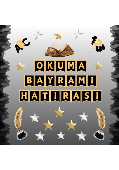 Okuma Bayramı Hatıra Fotoğrafı Panosu Pvc Vinil Pano Süsü 160x160 Cm Tek Parça 04 7