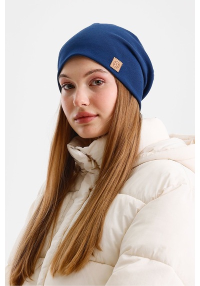 Butikgiz Termal %100 Pamuklu Soft 2 Stil 1 Arada Bere Premium Cuts Serisi Açık Lacivert