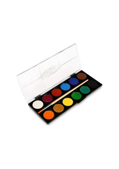 100 Paket Sulu Boya 12 Li Küçük Boy 12 Renk