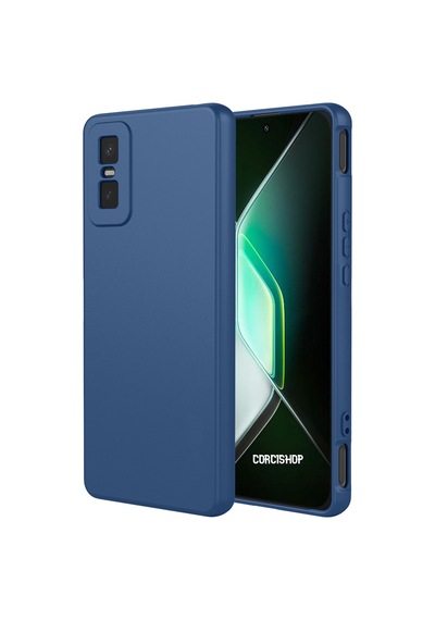 Infinix Gt 30 Pro Kamera Korumalı Silikon Arka Kılıf Lacivert