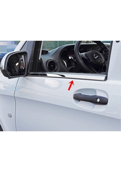 Ebal Otomotiv Mercedes Vito W447 Krom Cam Çıtası 2 prç. 2014 Üzeri P. Çelik