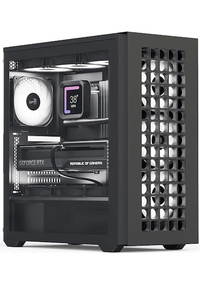 Aerocool D502a 4x12cm A-rgb Fanlı, Şık Mesh Ön Panel, Tempered Cam Yan Panel, Usb Type-c, Atx