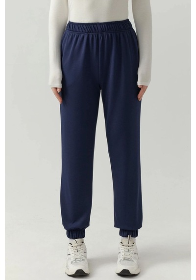 Hiccup Esnek Bel Modal Touch Jogger Pantolon Lacivert