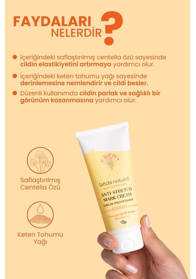 Bade Natural Çatlak Önleyici Vücut Kremi 100 ML