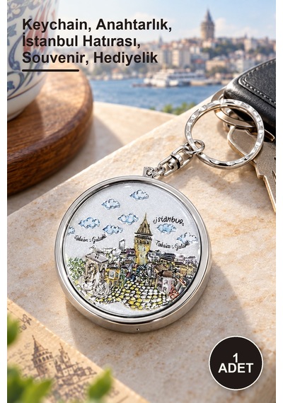 1 Adet İstanbul Temalı Küllük Anahtarlık Keychain, Anahtarlık, İstanbul Hatırası, Souvenir, Hediyelik