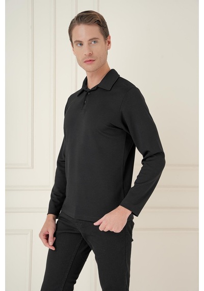 Efor Ts 893 Slim Fit Siyah Spor T-shirt Siyah