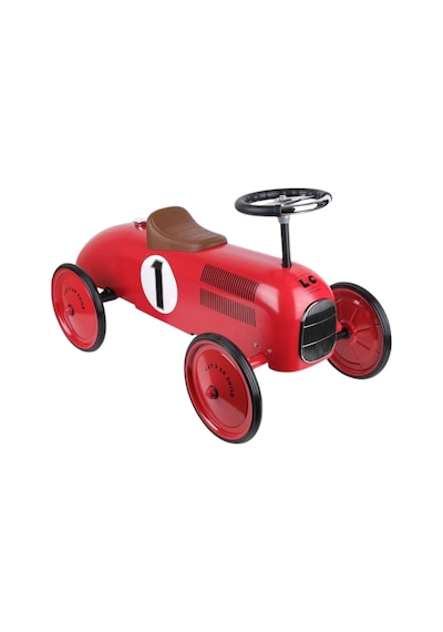 Kırmızı Metal Vintage Klasik Pedallı Araba Ergonomik Sessiz Tekerlekli Çocuk Araç Çok Renkli