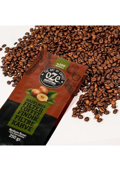 Oze Fındık Aromalı Filtre Kahve 250 G Makine Kağıt Filtre Metal Filtre